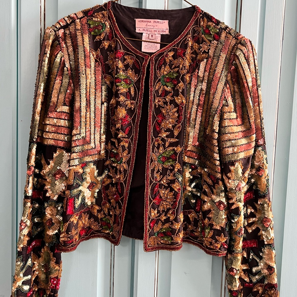 Beaded/ Sequin Jacket Medium - image 1